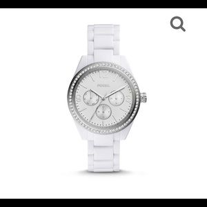 Fossil CALEIGH MULTIFUNCTION WHITE ACETATE WATCH